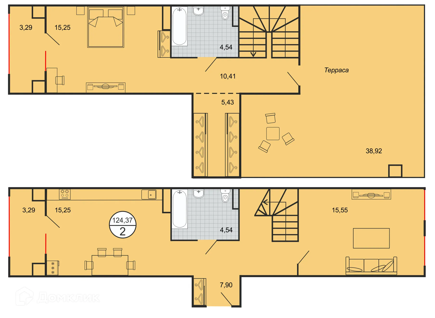 Фото квартиры в ЖК Дыхание