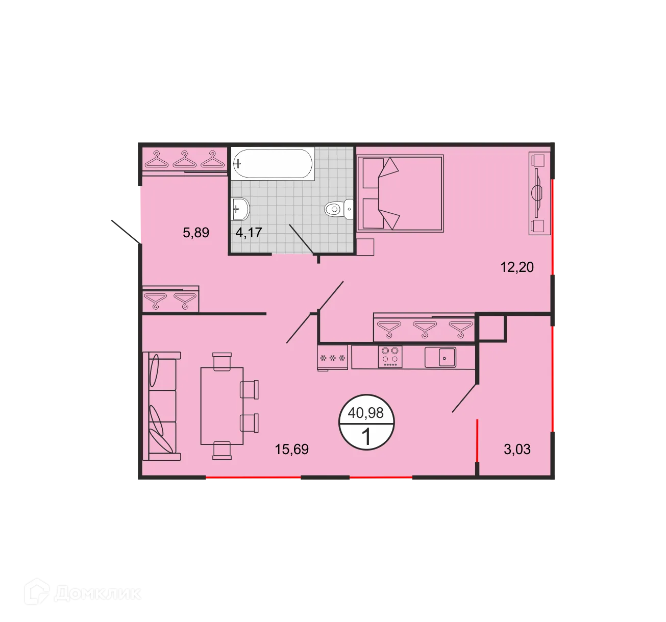 Фото квартиры в ЖК Дыхание