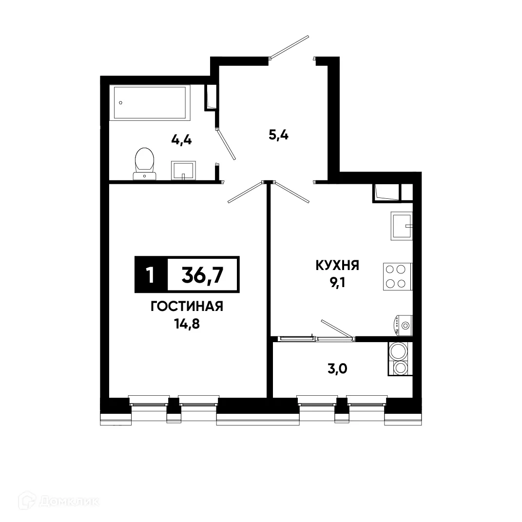 Фото квартиры в ЖК Основа