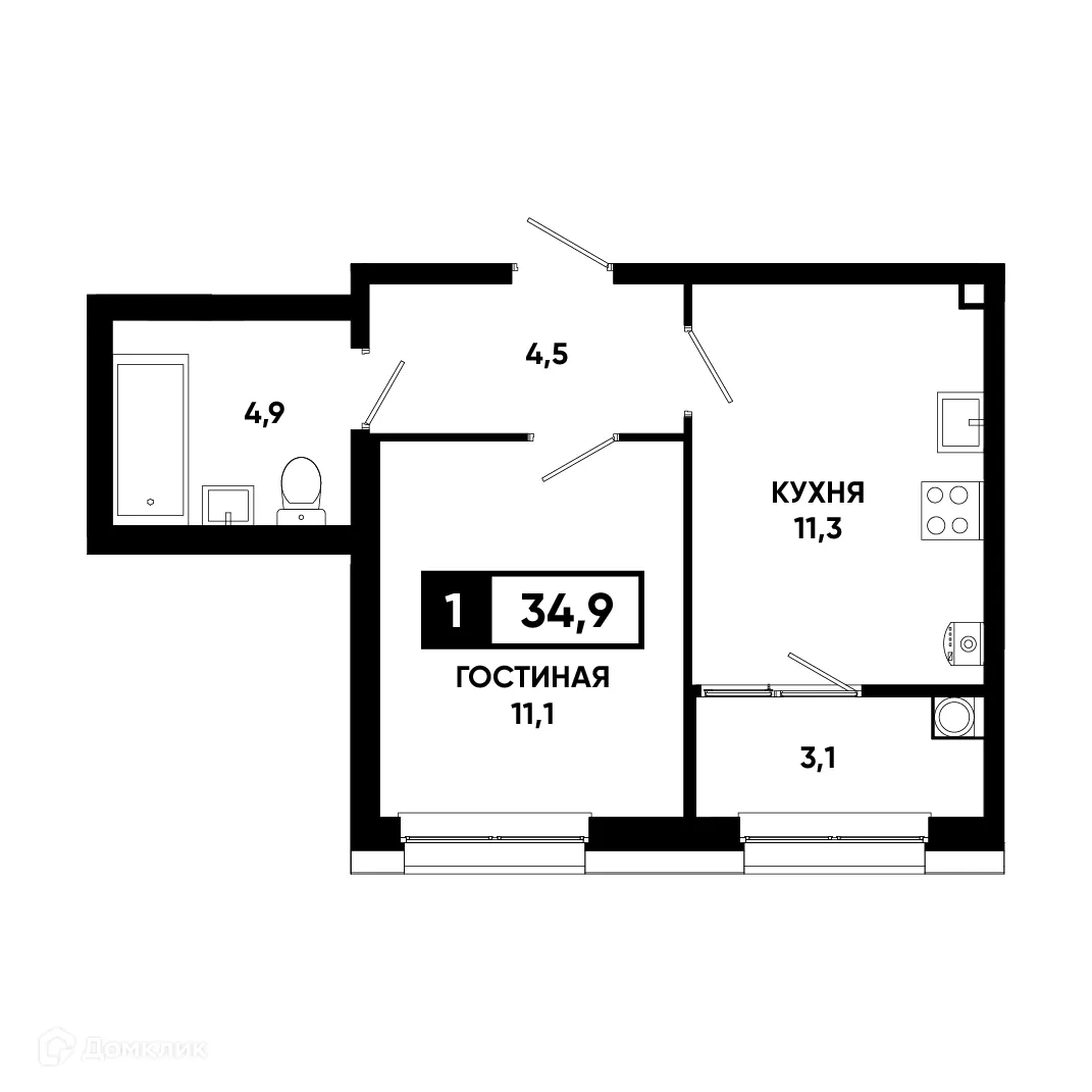 Фото квартиры в ЖК Основа