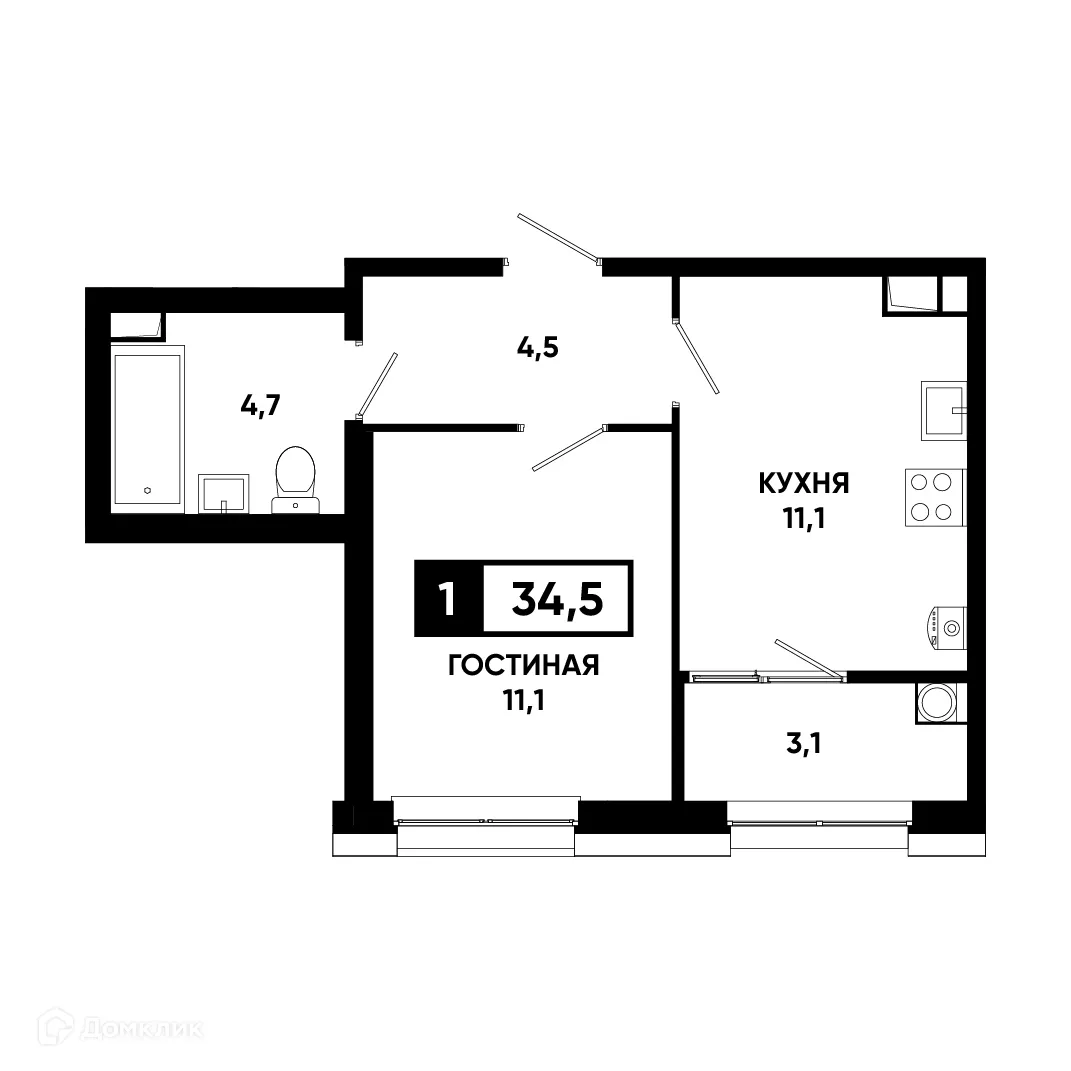 Фото квартиры в ЖК Основа