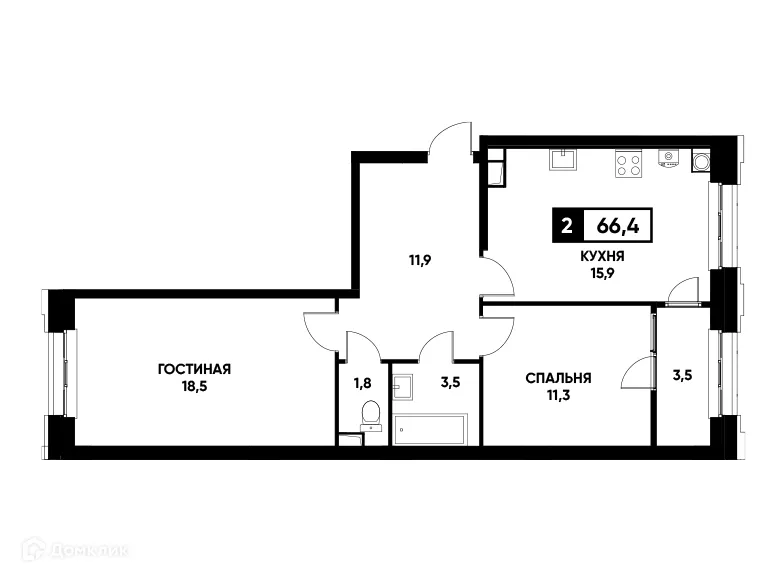 Фото квартиры в ЖК Основа