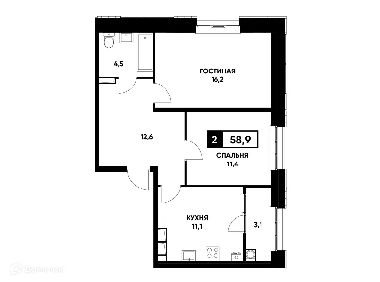 Фото квартиры в ЖК Основа