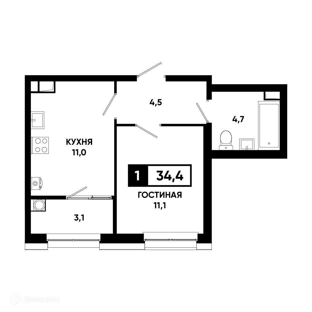 Фото квартиры в ЖК Основа