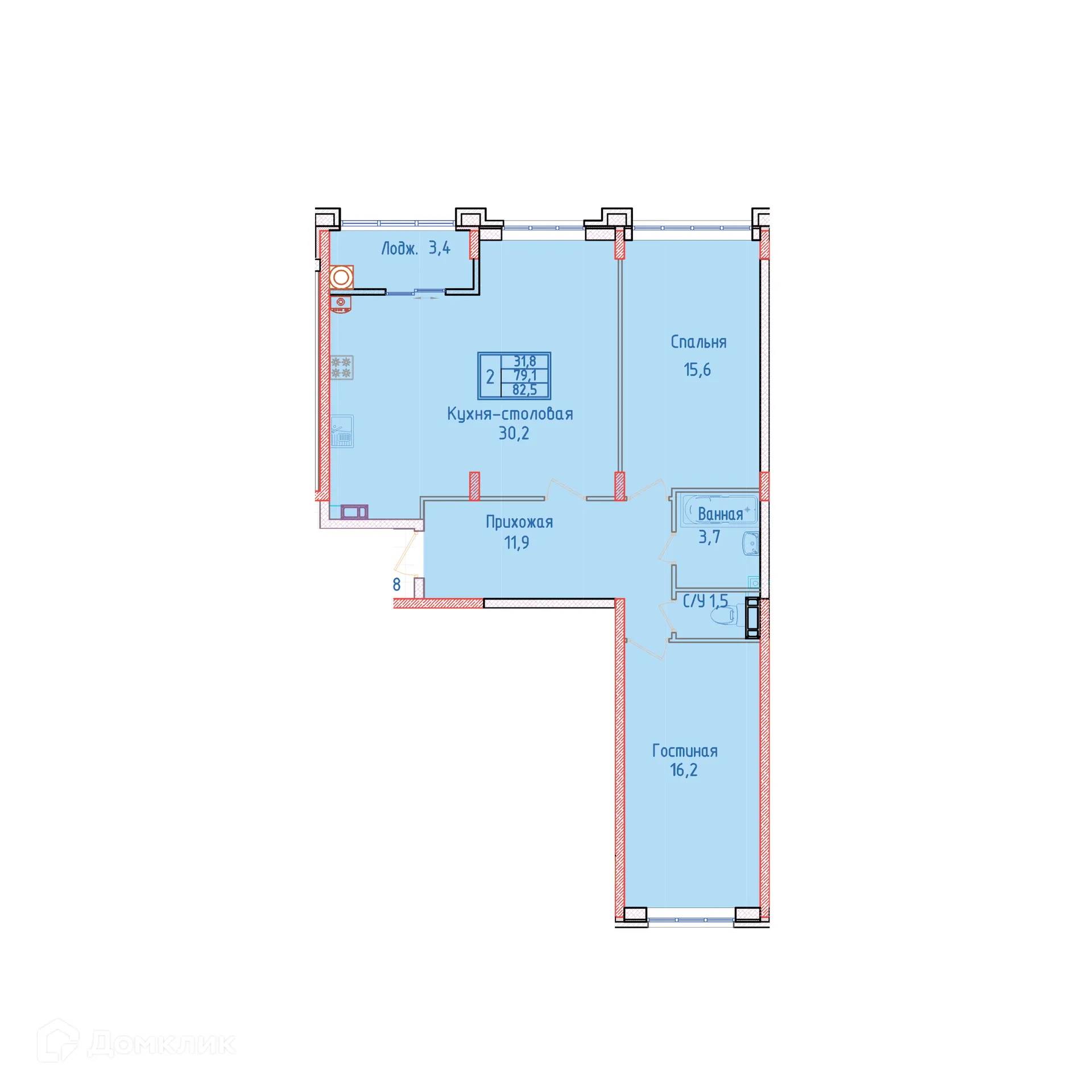 Фото квартиры в ЖК "Суворов"