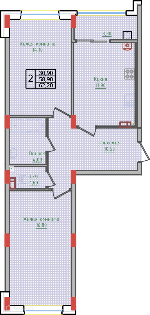 Фото квартиры в ЖК "Суворов"