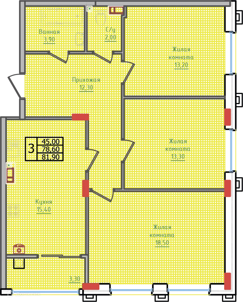 Фото квартиры в ЖК "Суворов"