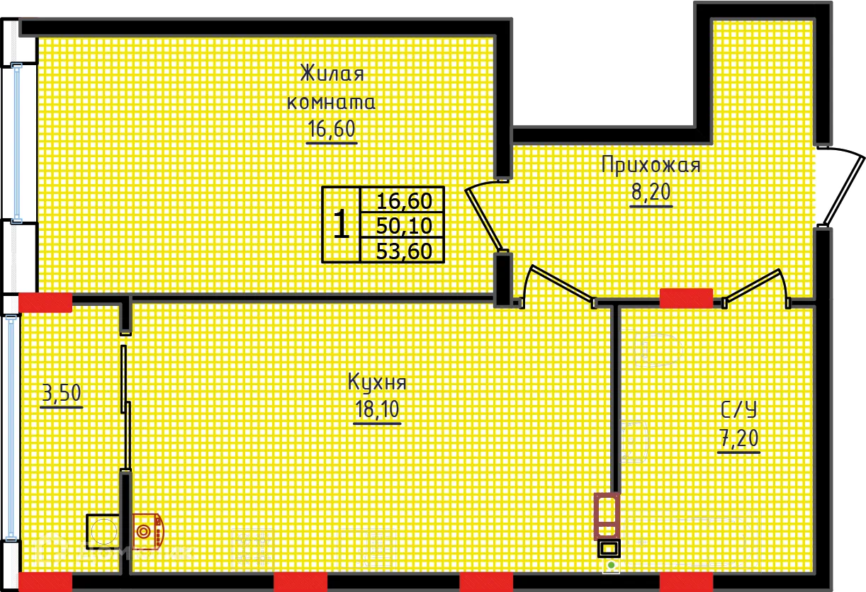 Фото квартиры в ЖК "Суворов"