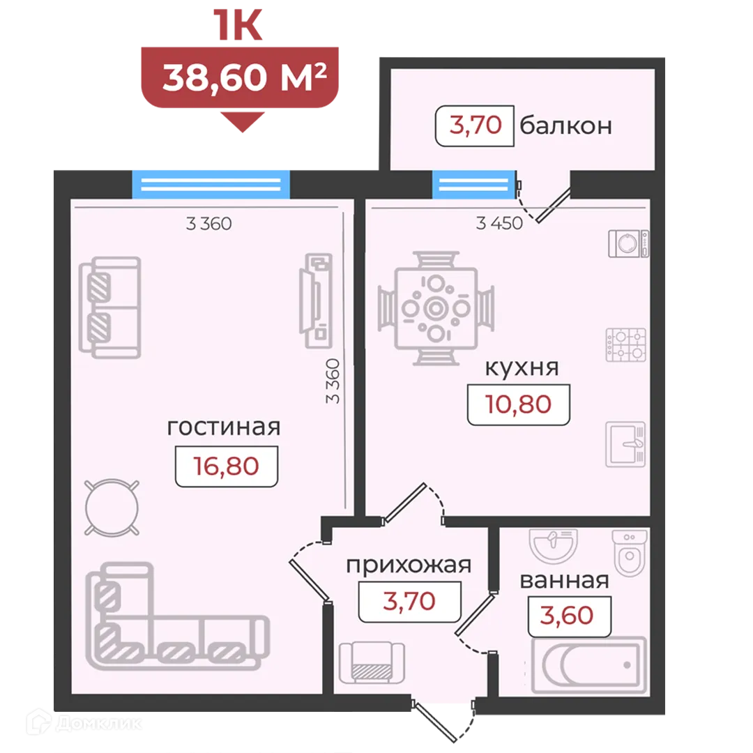 Фото квартиры в ЖК Европейский 5