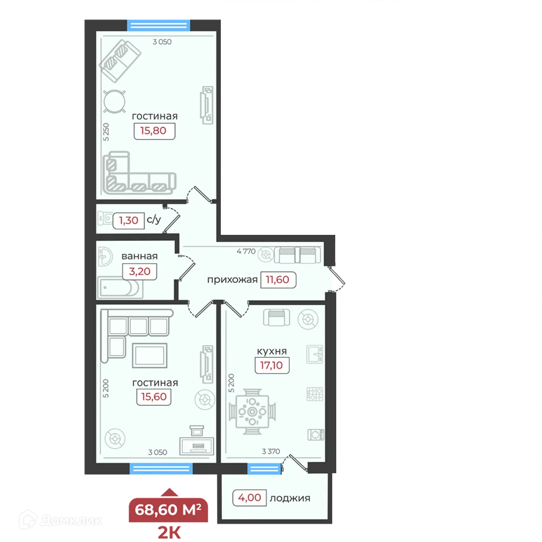 Фото квартиры в ЖК Европейский 5