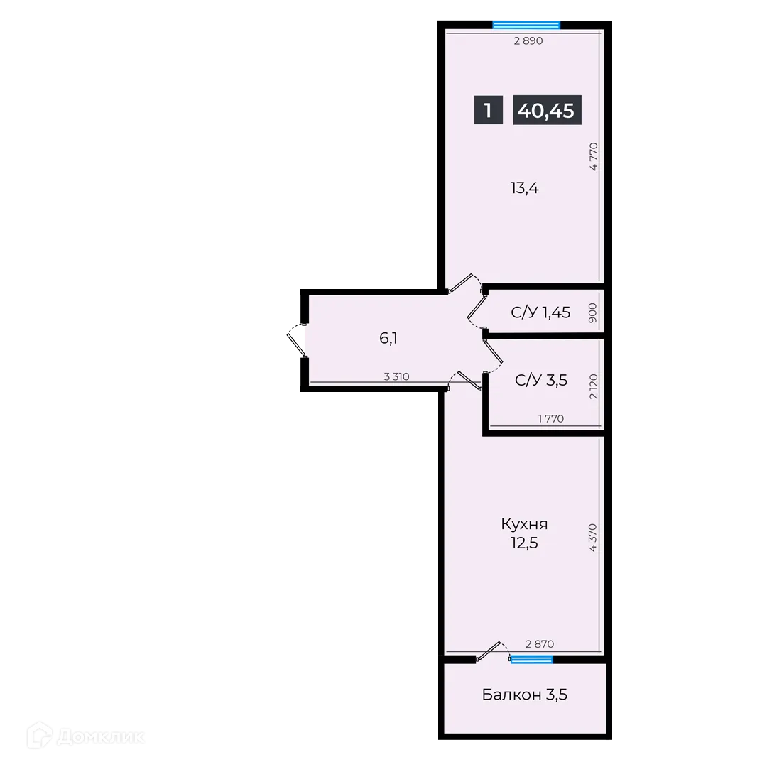 Фото квартиры в ЖК Атмосфера-1