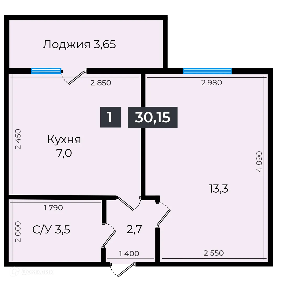 Фото квартиры в ЖК Атмосфера-1