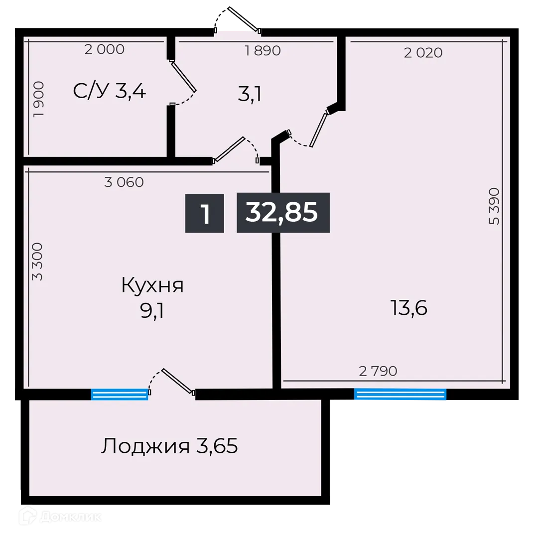 Фото квартиры в ЖК Атмосфера-1