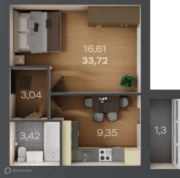 Фото квартиры в ЖК Домашний