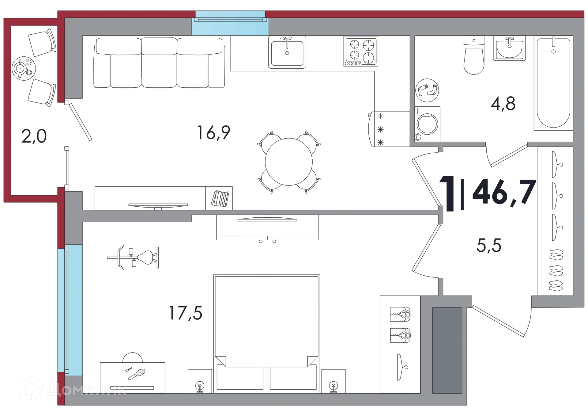 Фото квартиры в ЖК Южный