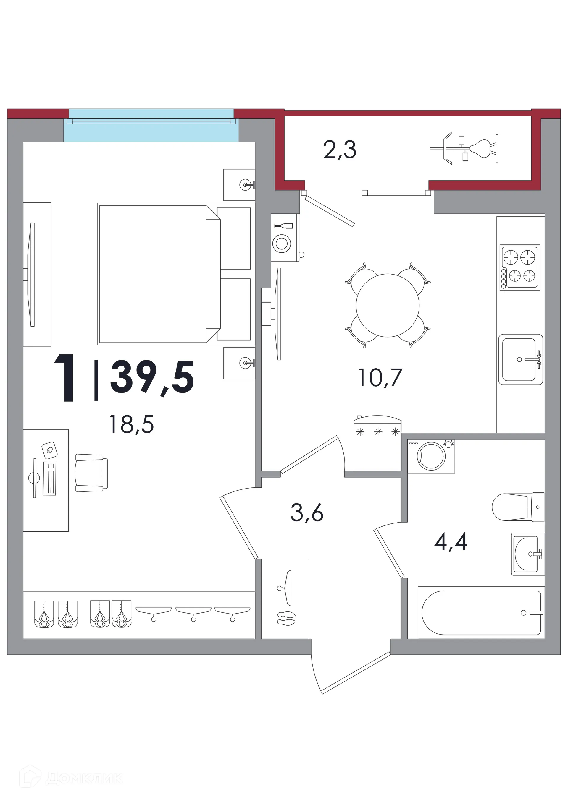 Фото квартиры в ЖК Южный