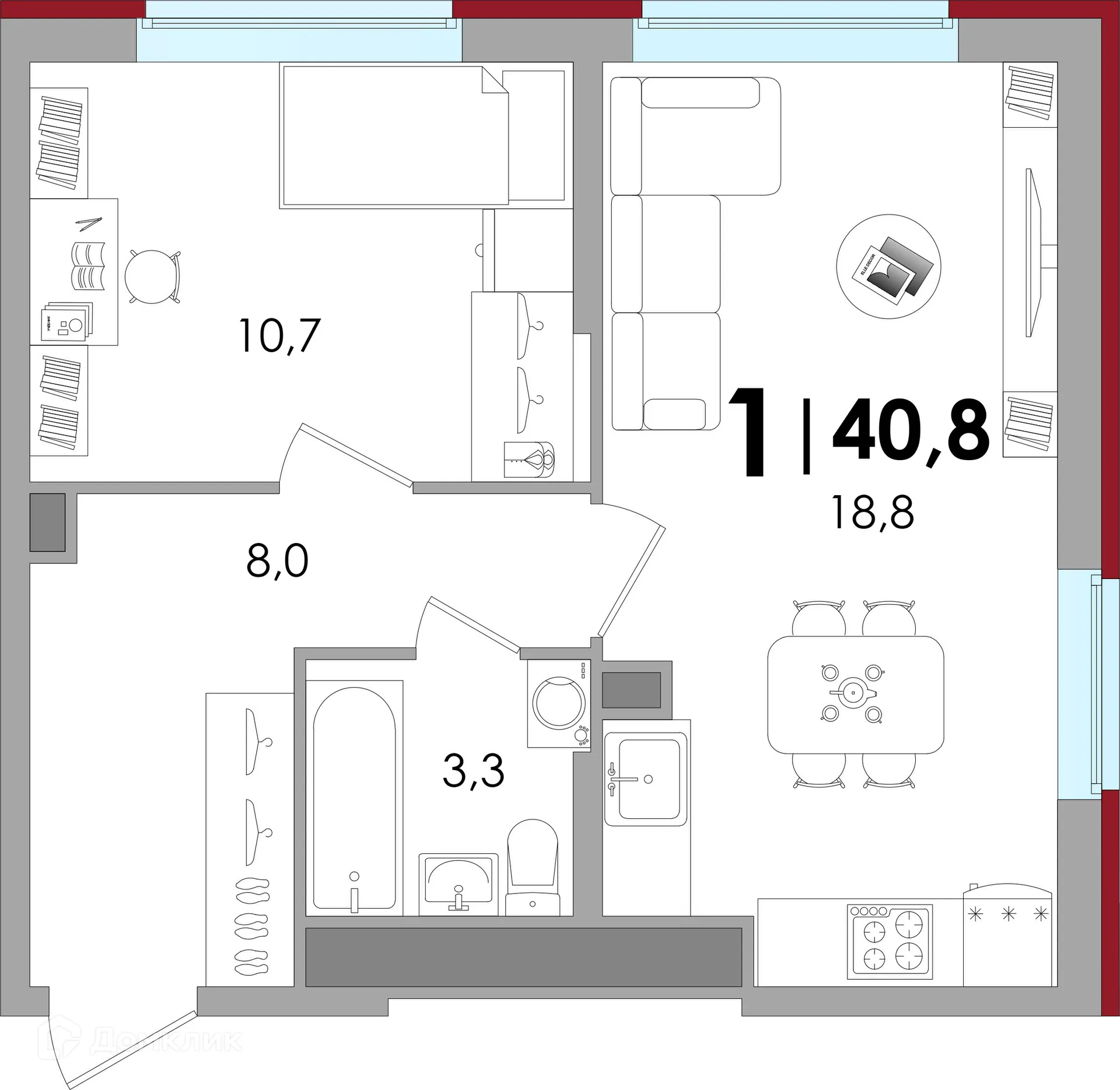Фото квартиры в ЖК Южный