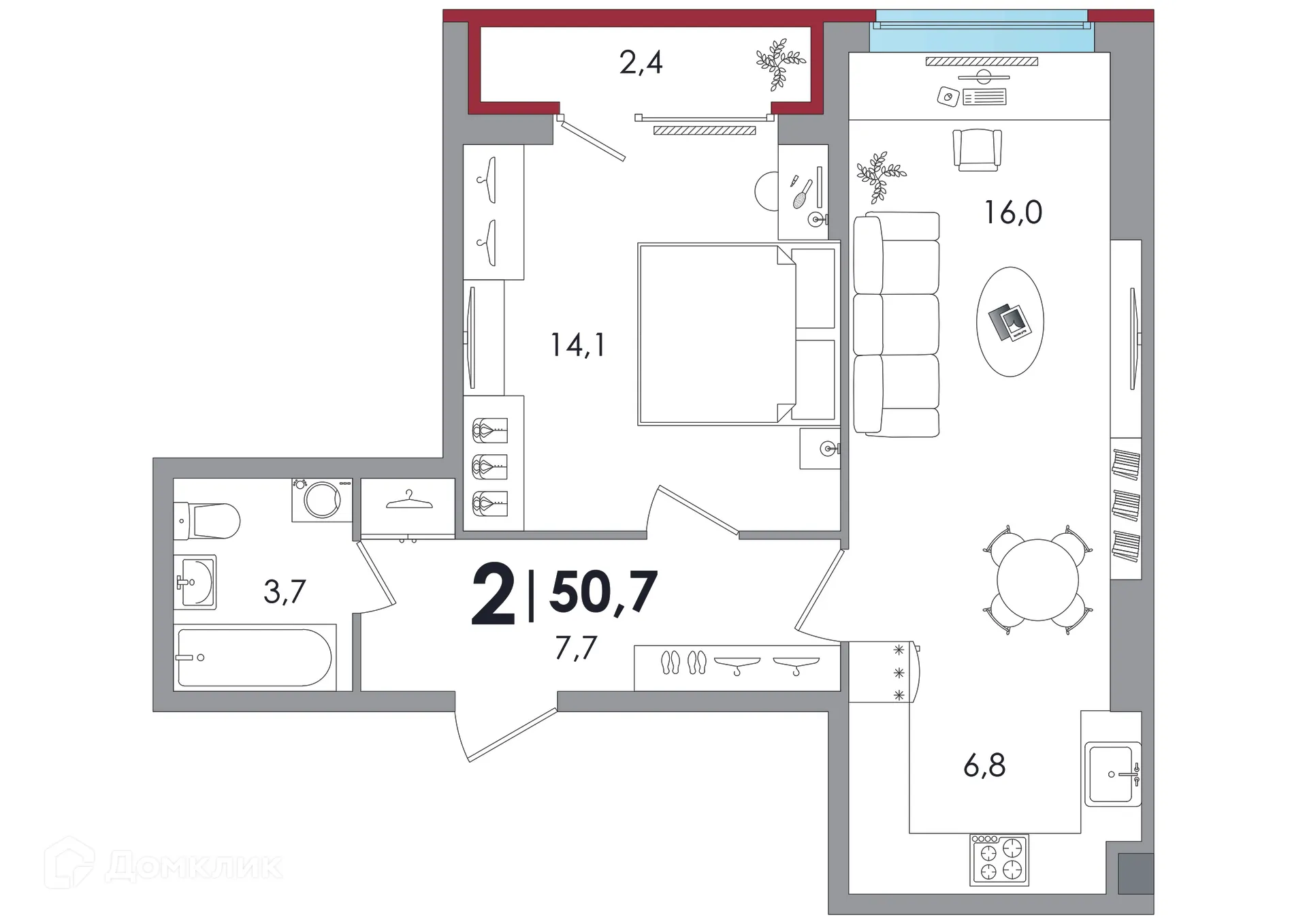 Фото квартиры в ЖК Южный