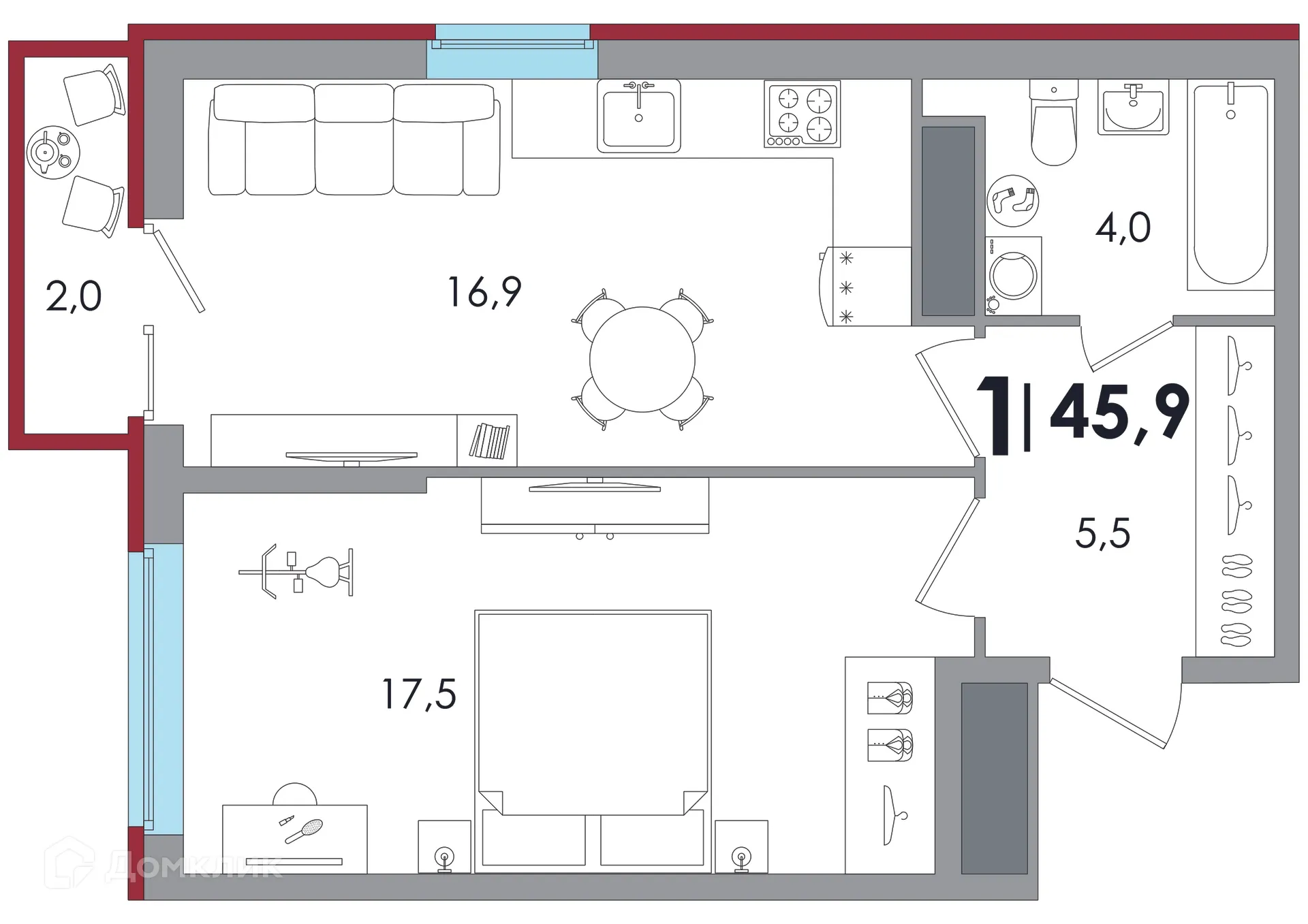 Фото квартиры в ЖК Южный
