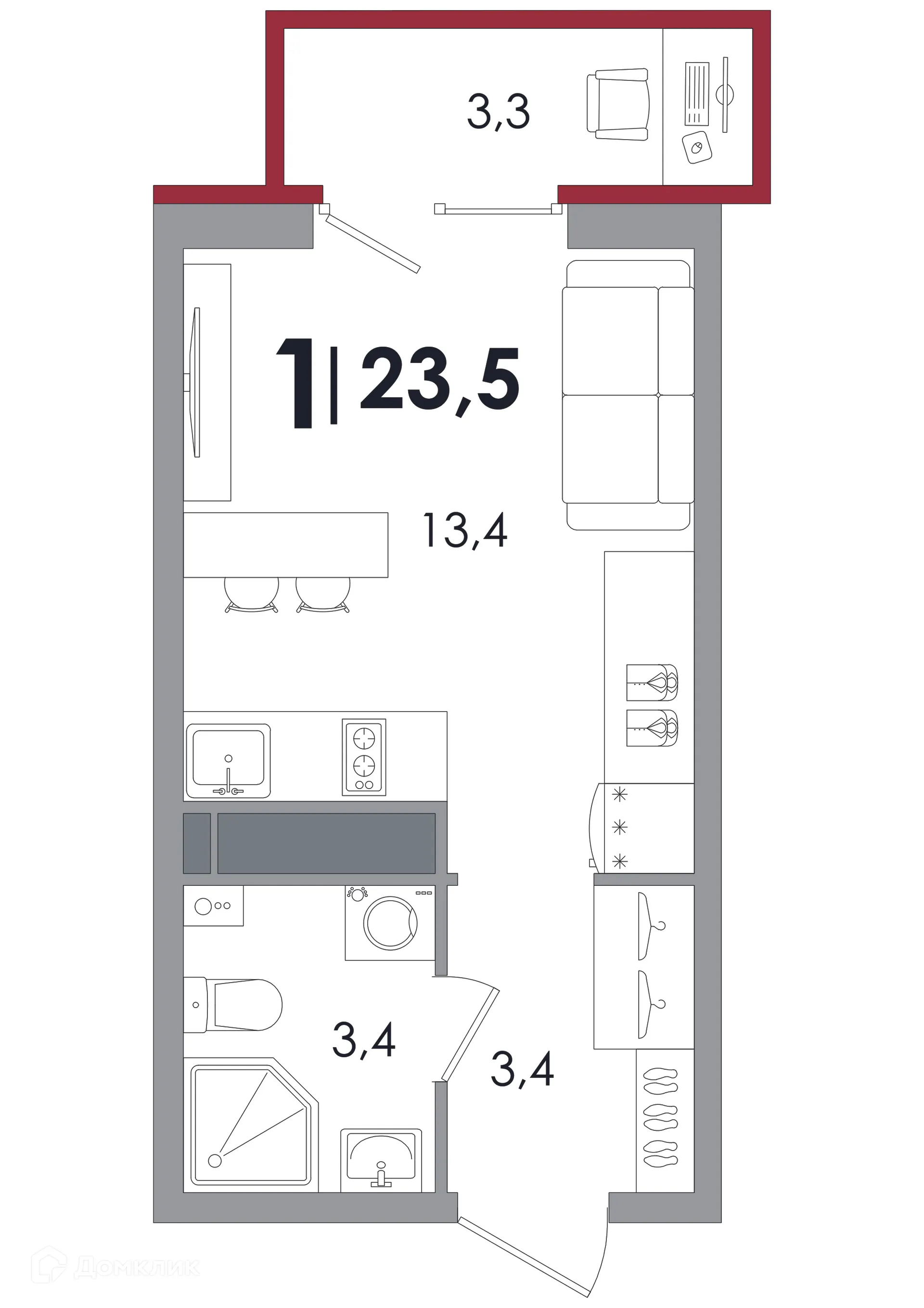 Фото квартиры в ЖК Южный
