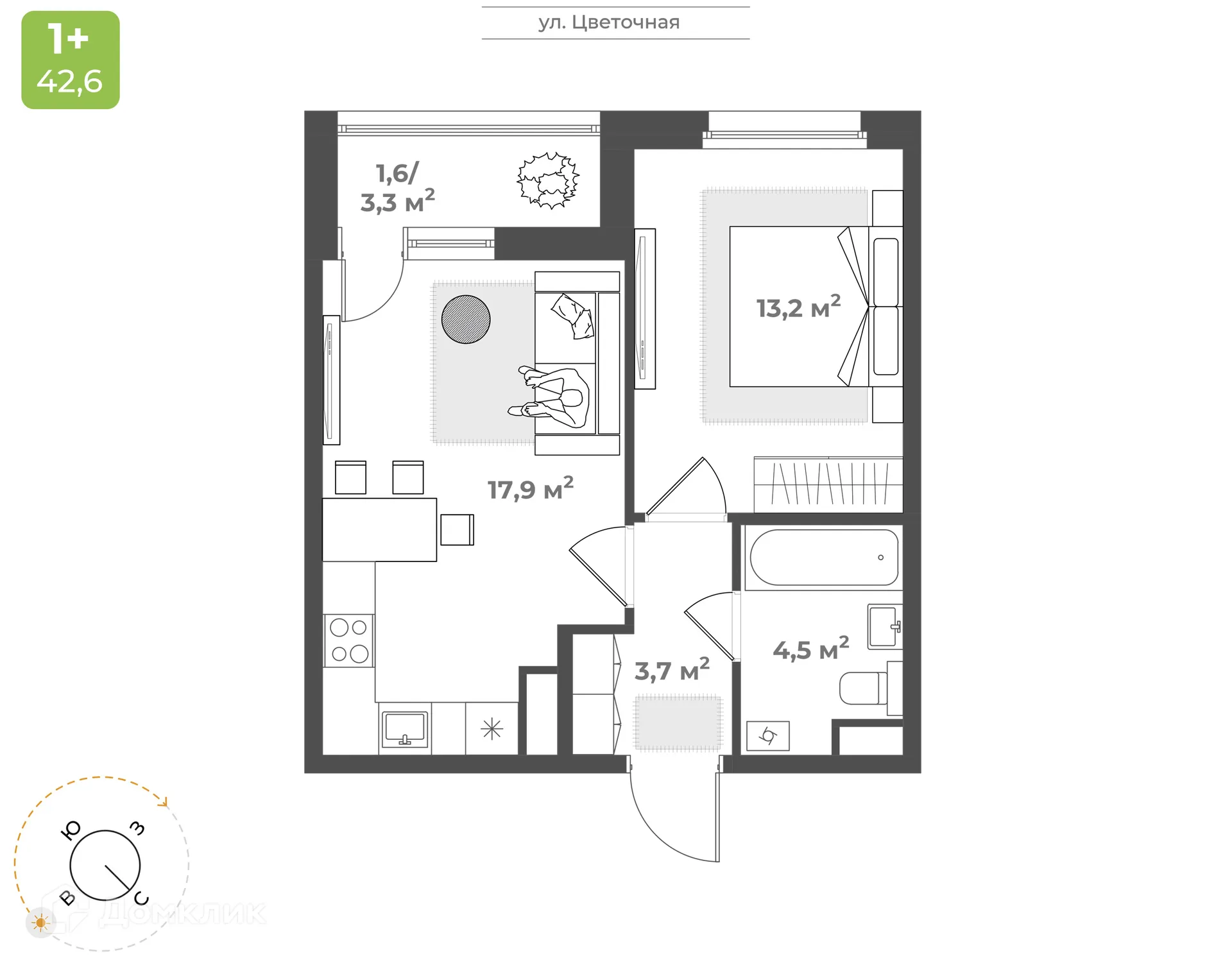 Фото квартиры в ЖК "Новая Тверь"