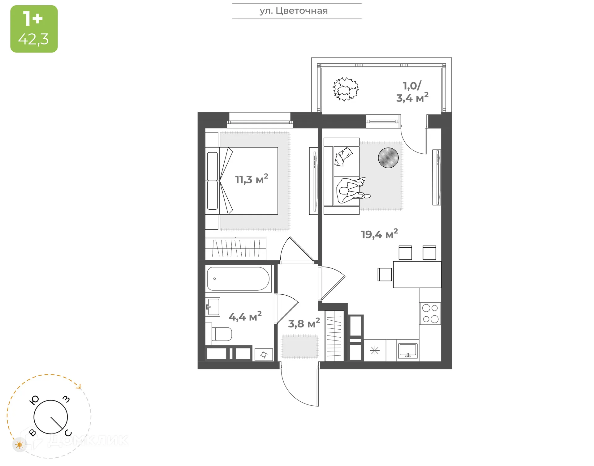 Фото квартиры в ЖК "Новая Тверь"