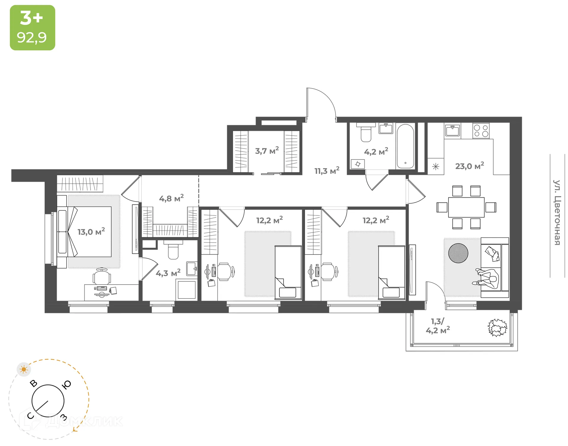 Фото квартиры в ЖК "Новая Тверь"