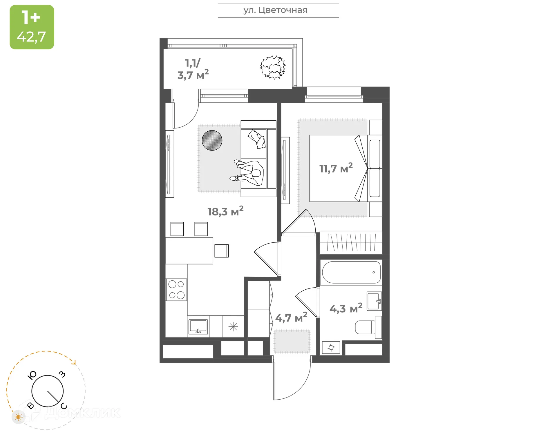 Фото квартиры в ЖК "Новая Тверь"