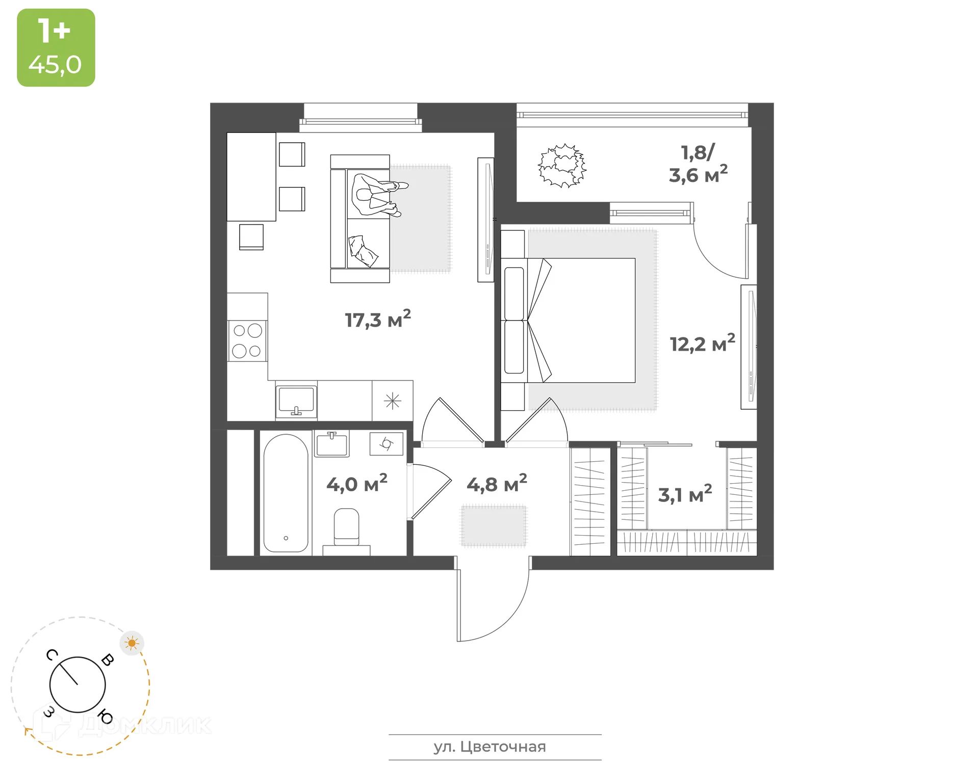 Фото квартиры в ЖК "Новая Тверь"