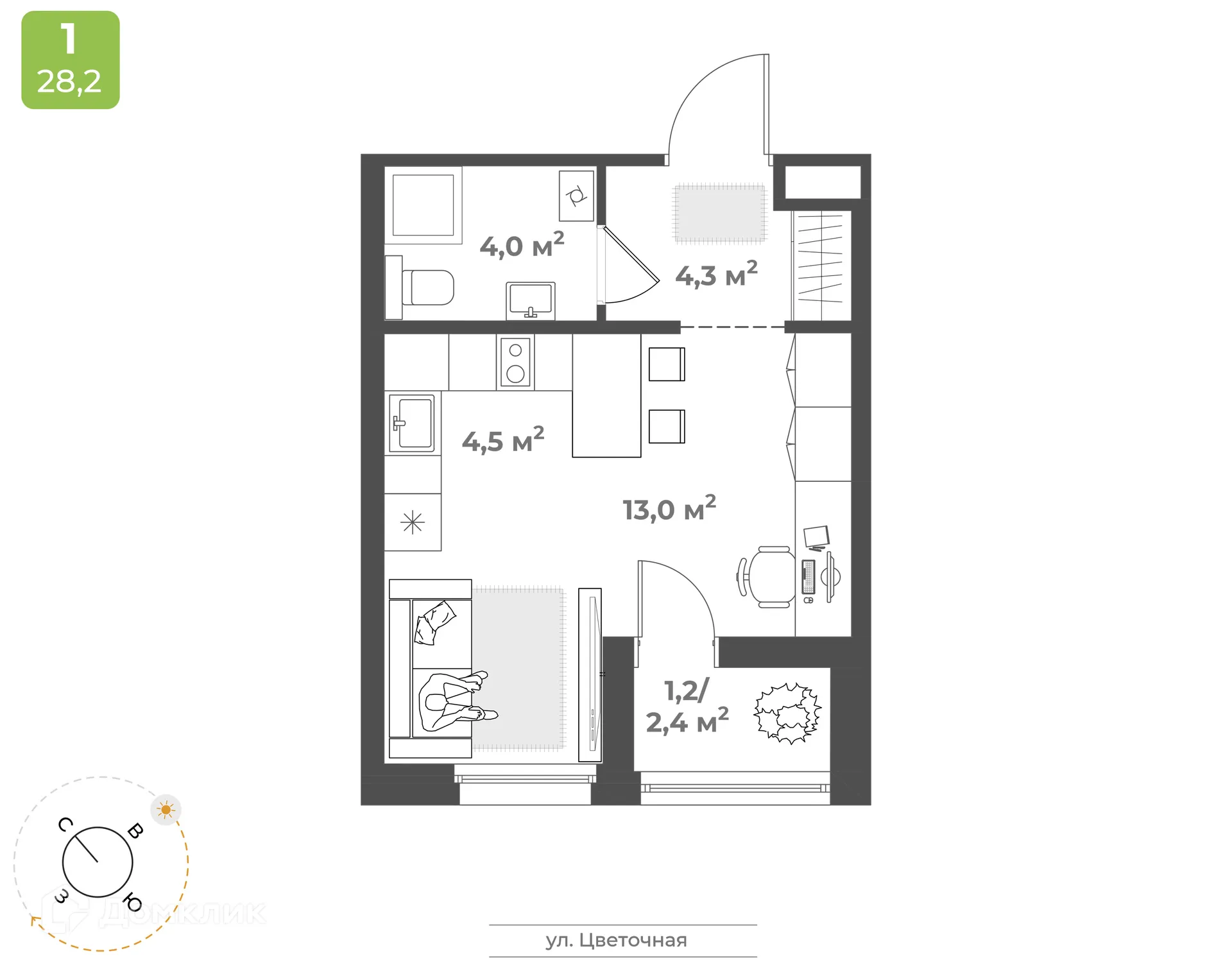 Фото квартиры в ЖК "Новая Тверь"
