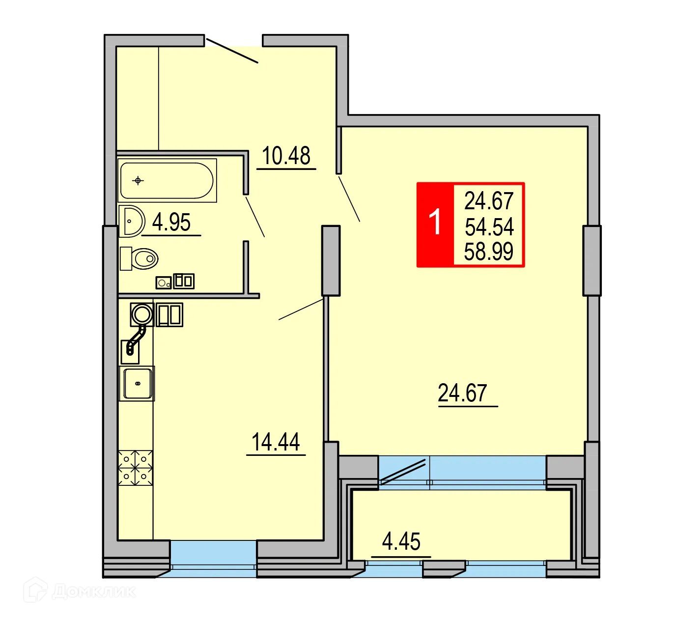 Фото квартиры в ЖК Заволжский Берег"