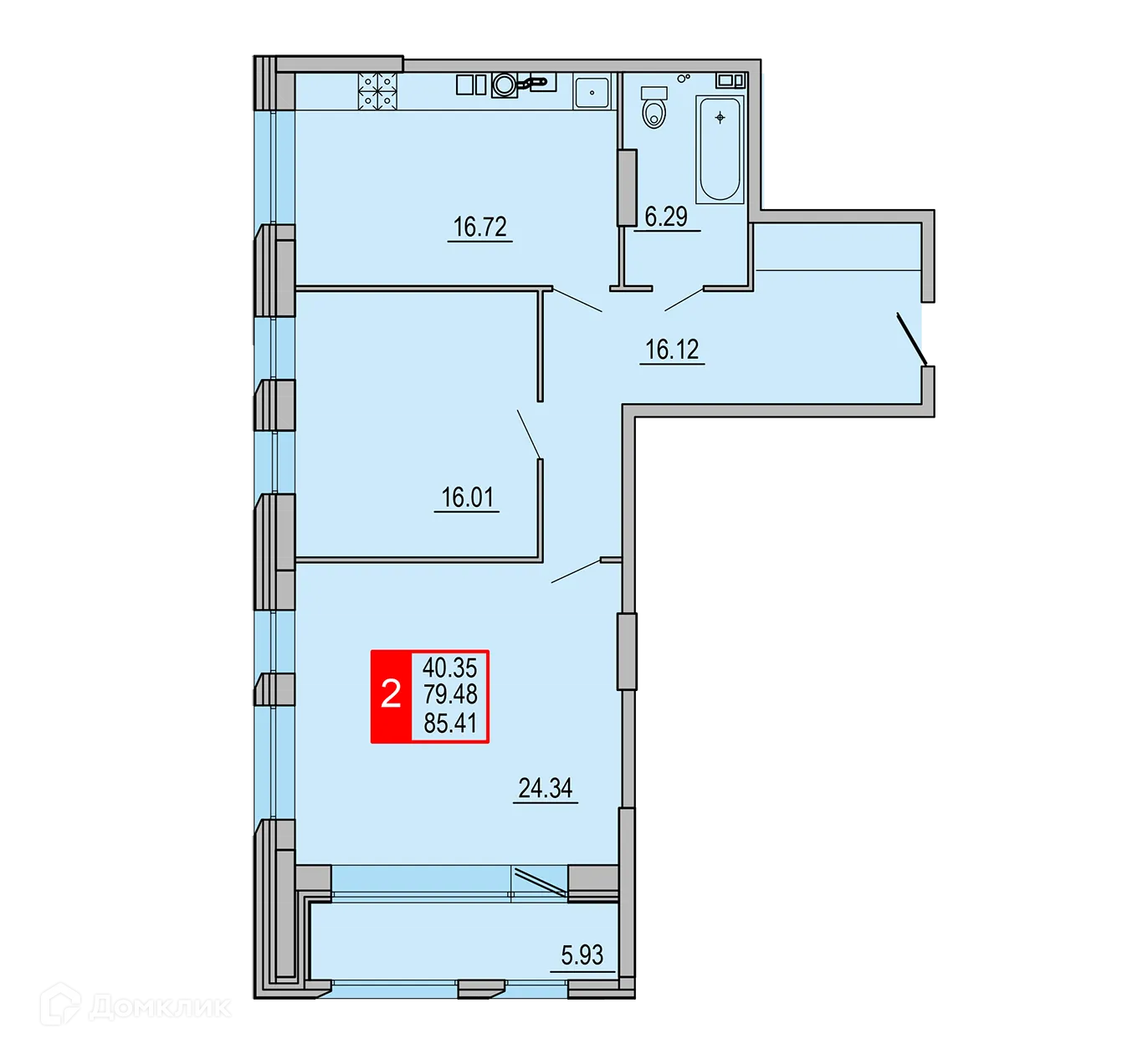 Фото квартиры в ЖК Заволжский Берег"
