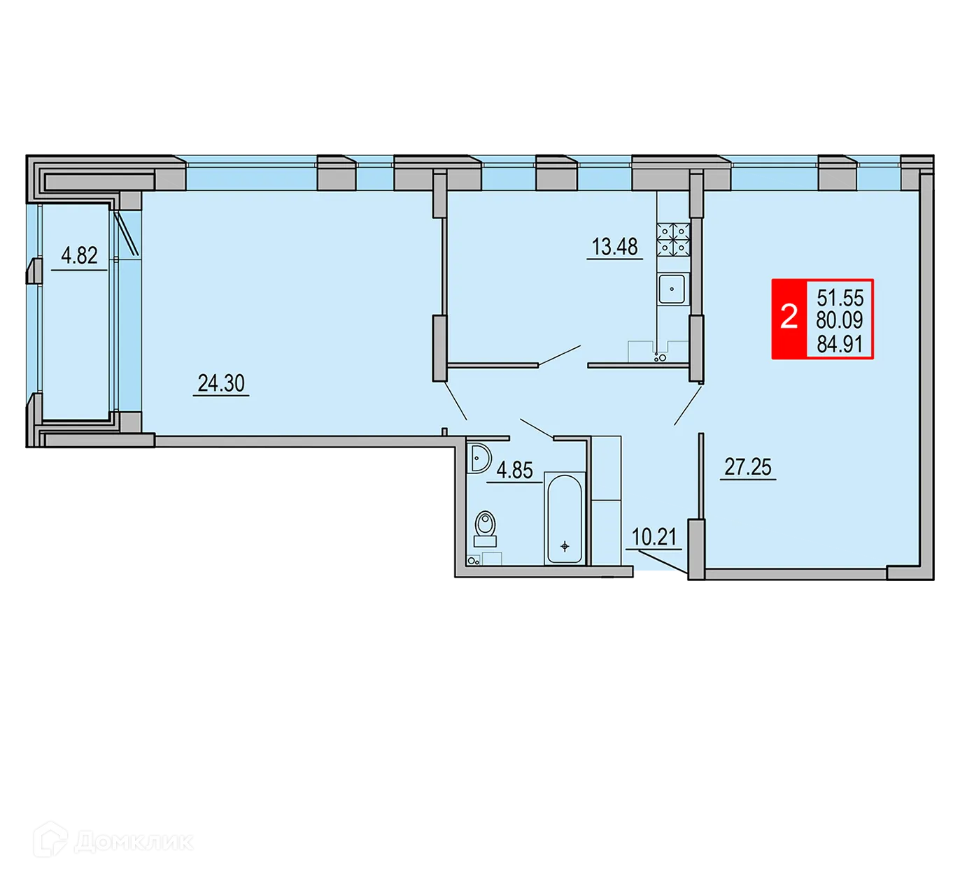 Фото квартиры в ЖК Заволжский Берег"