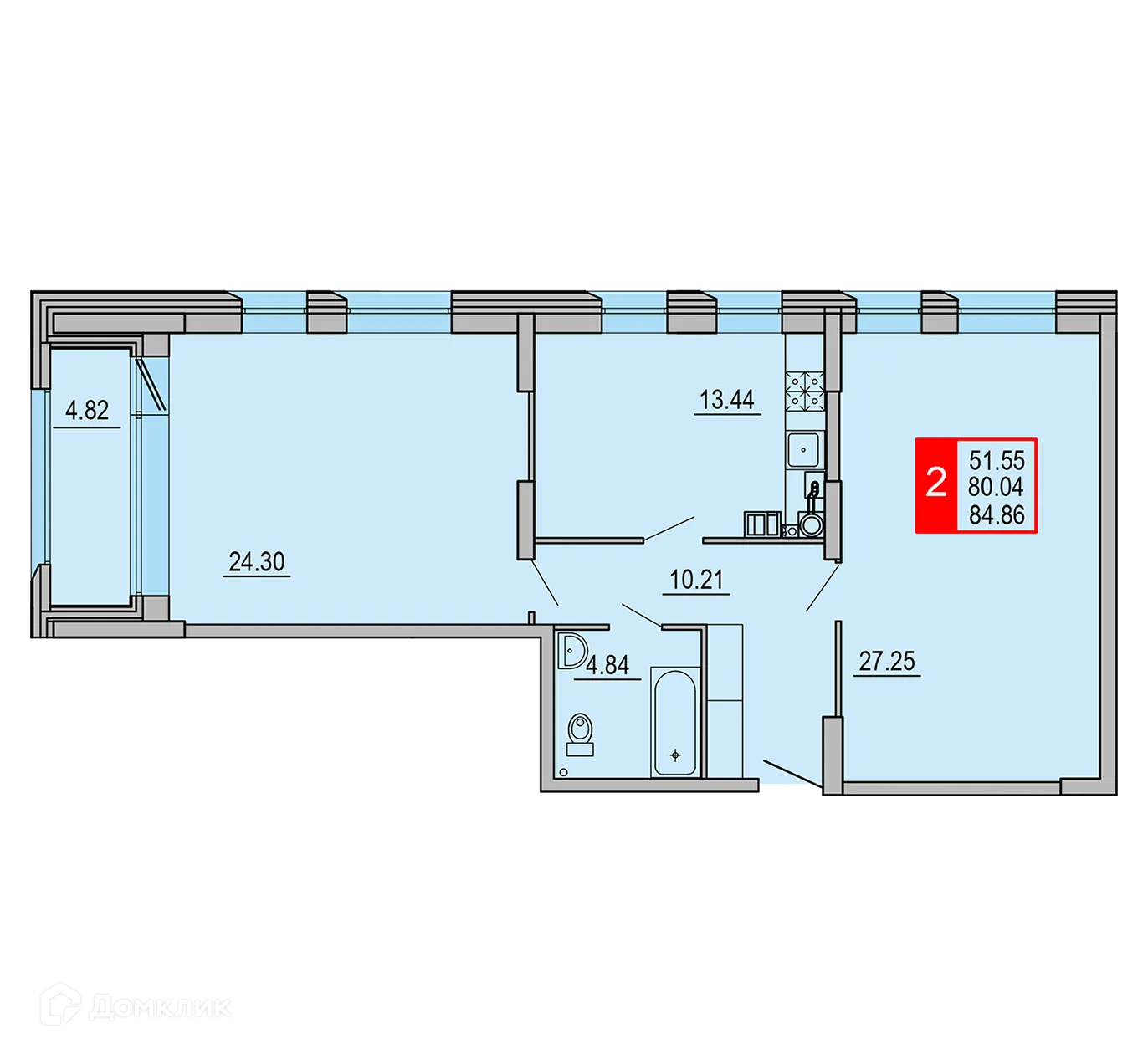 Фото квартиры в ЖК Заволжский Берег"