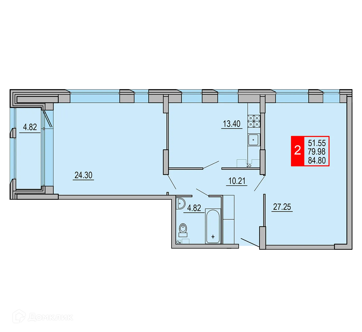 Фото квартиры в ЖК Заволжский Берег"