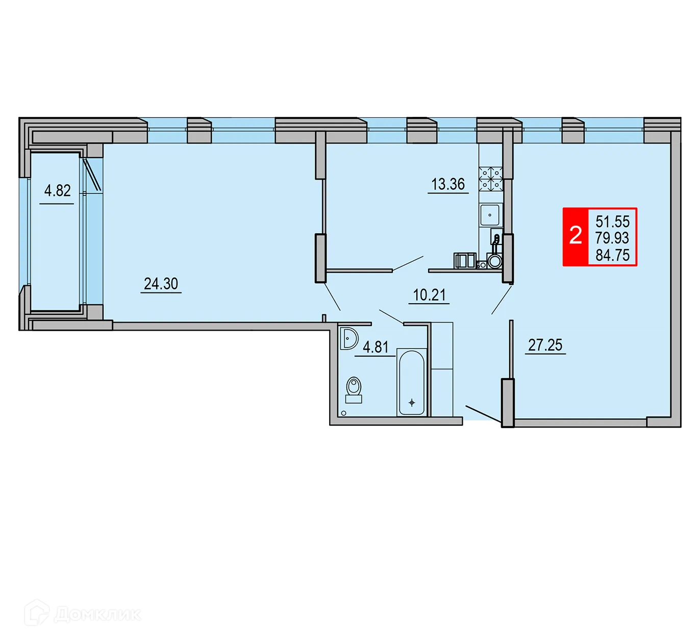 Фото квартиры в ЖК Заволжский Берег"