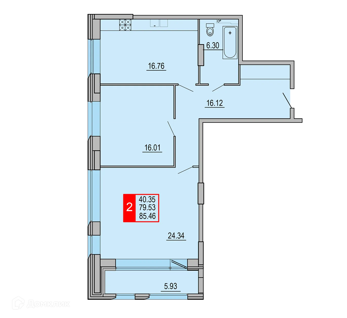 Фото квартиры в ЖК Заволжский Берег"