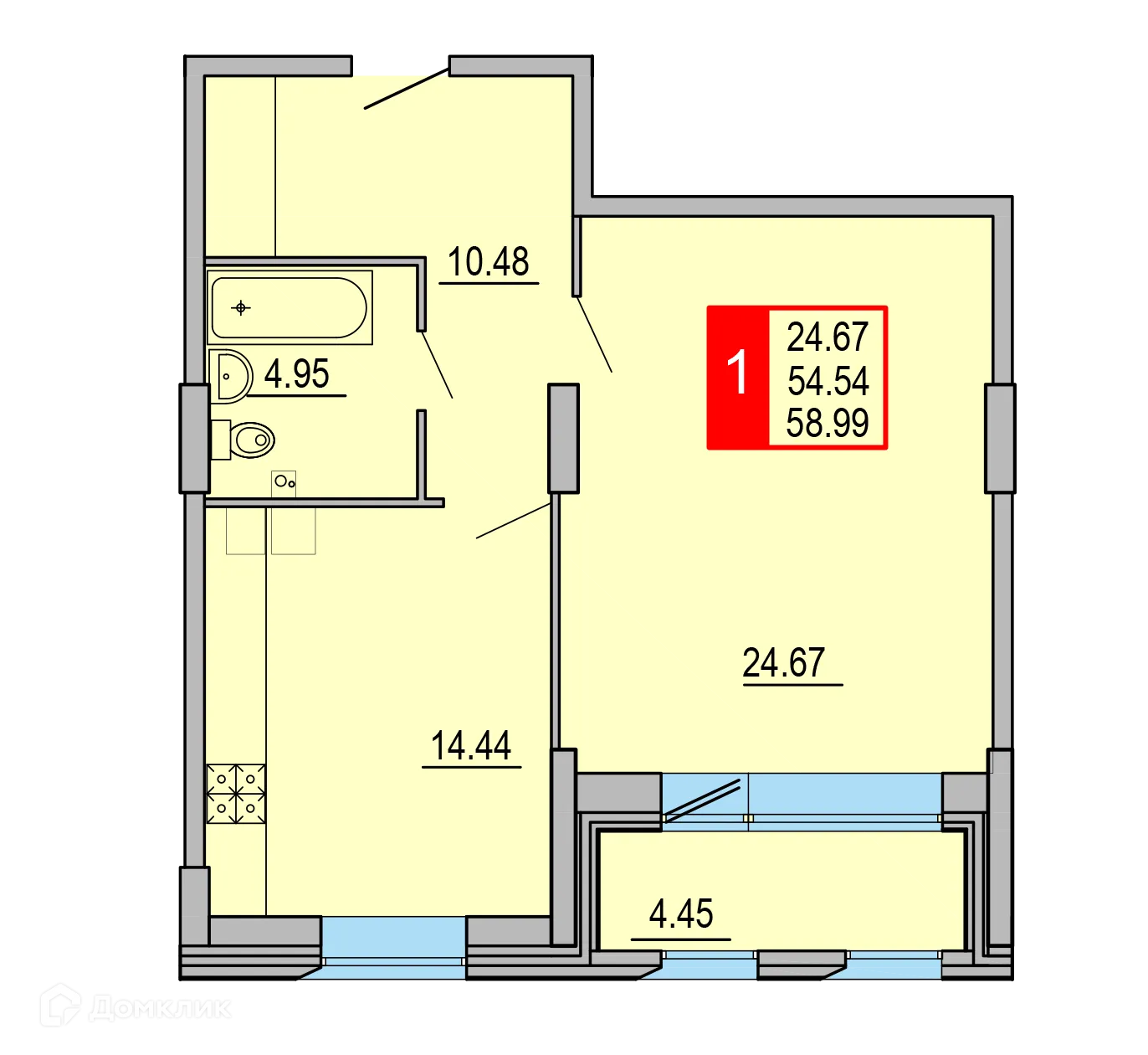 Фото квартиры в ЖК Заволжский Берег"