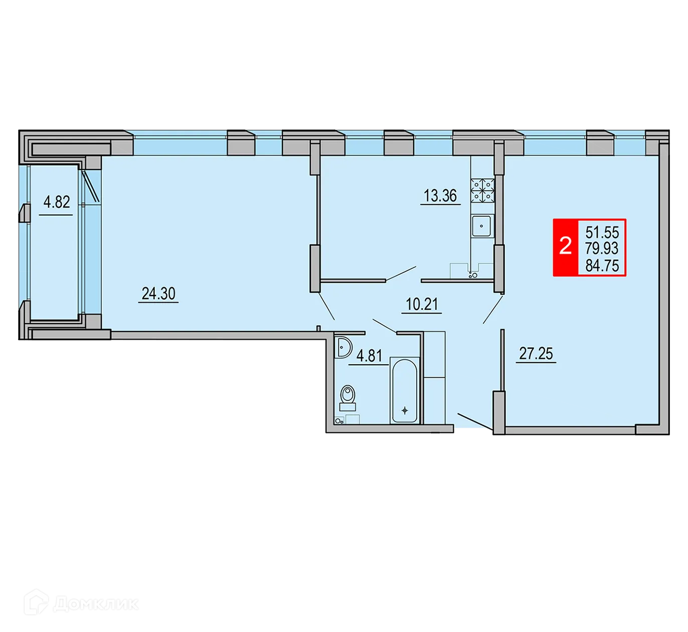 Фото квартиры в ЖК Заволжский Берег"