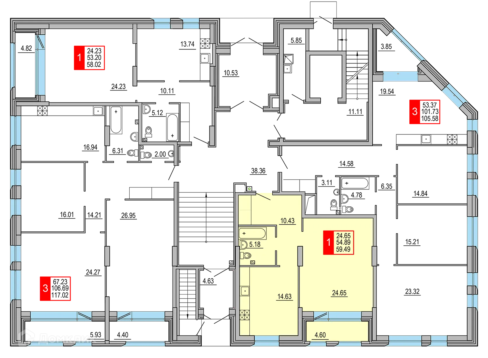 Фото квартиры в ЖК Заволжский Берег"