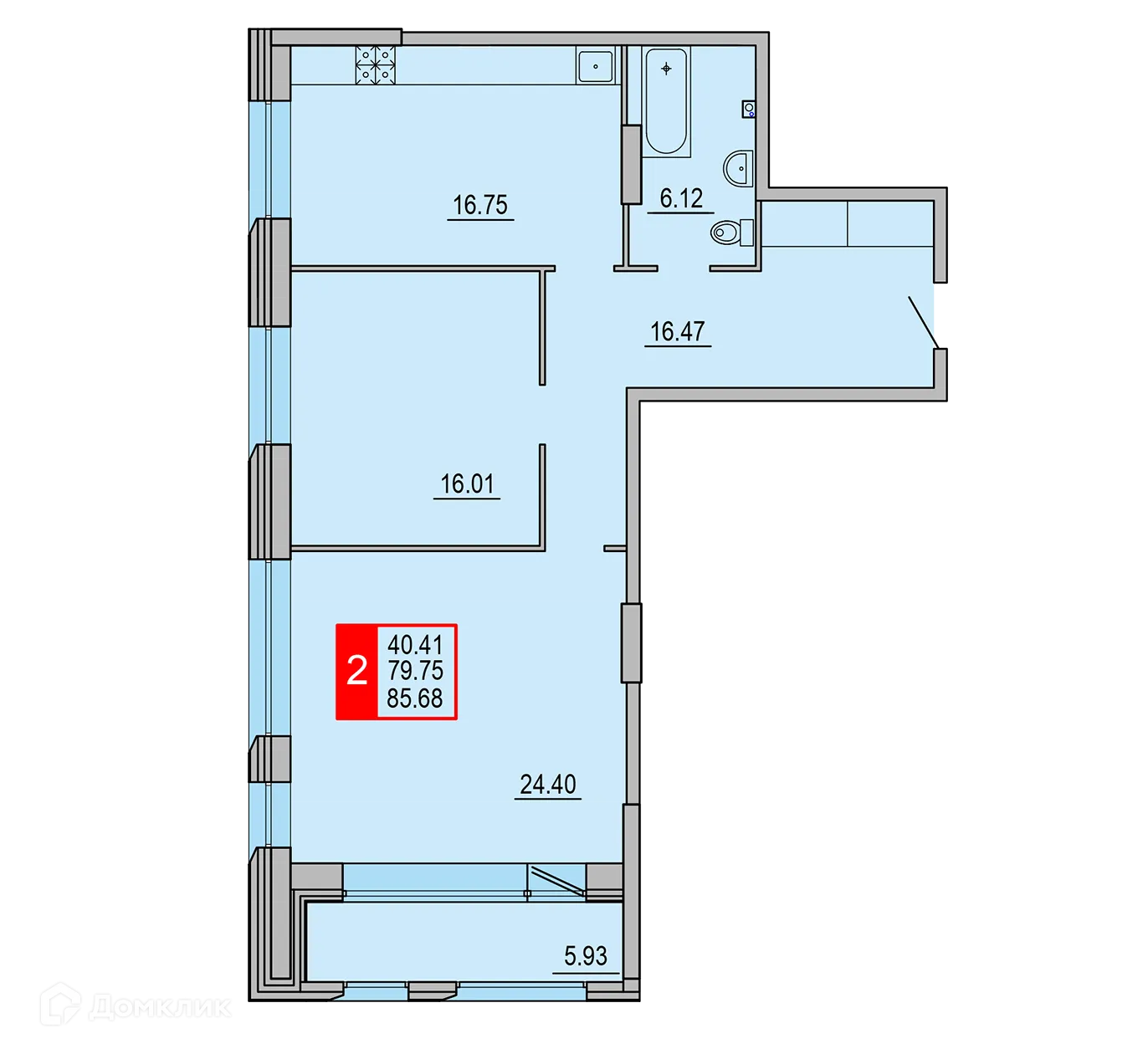 Фото квартиры в ЖК Заволжский Берег"