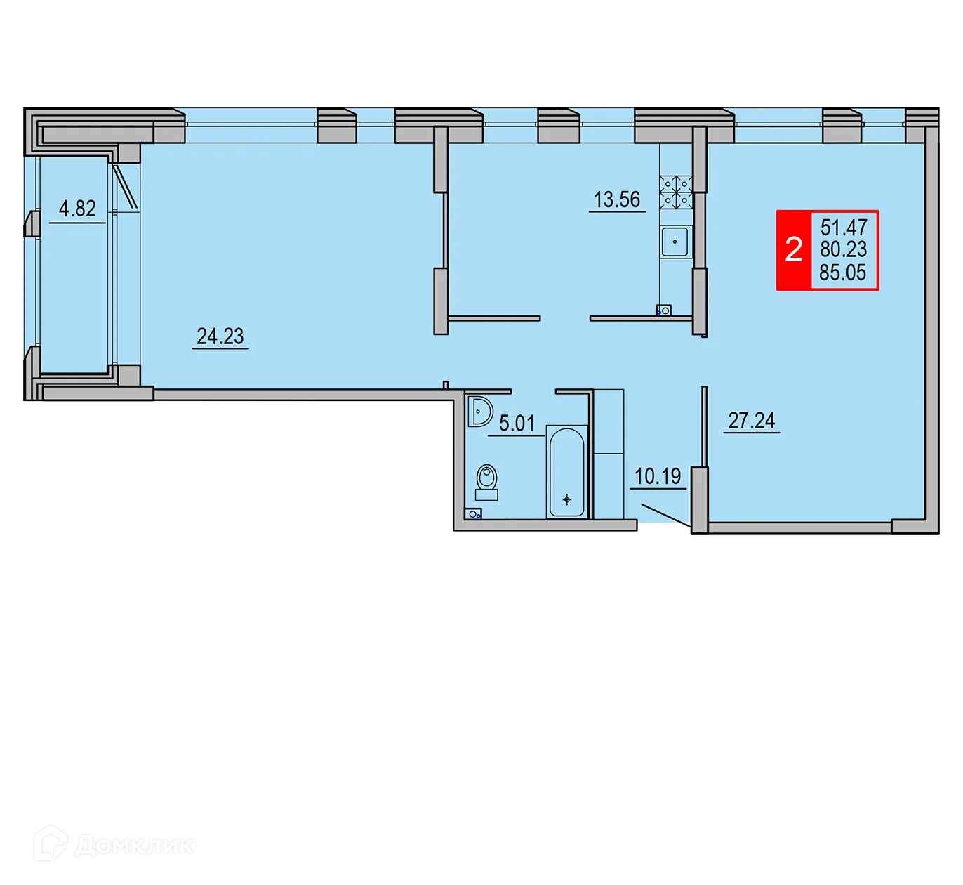 Фото квартиры в ЖК Заволжский Берег"