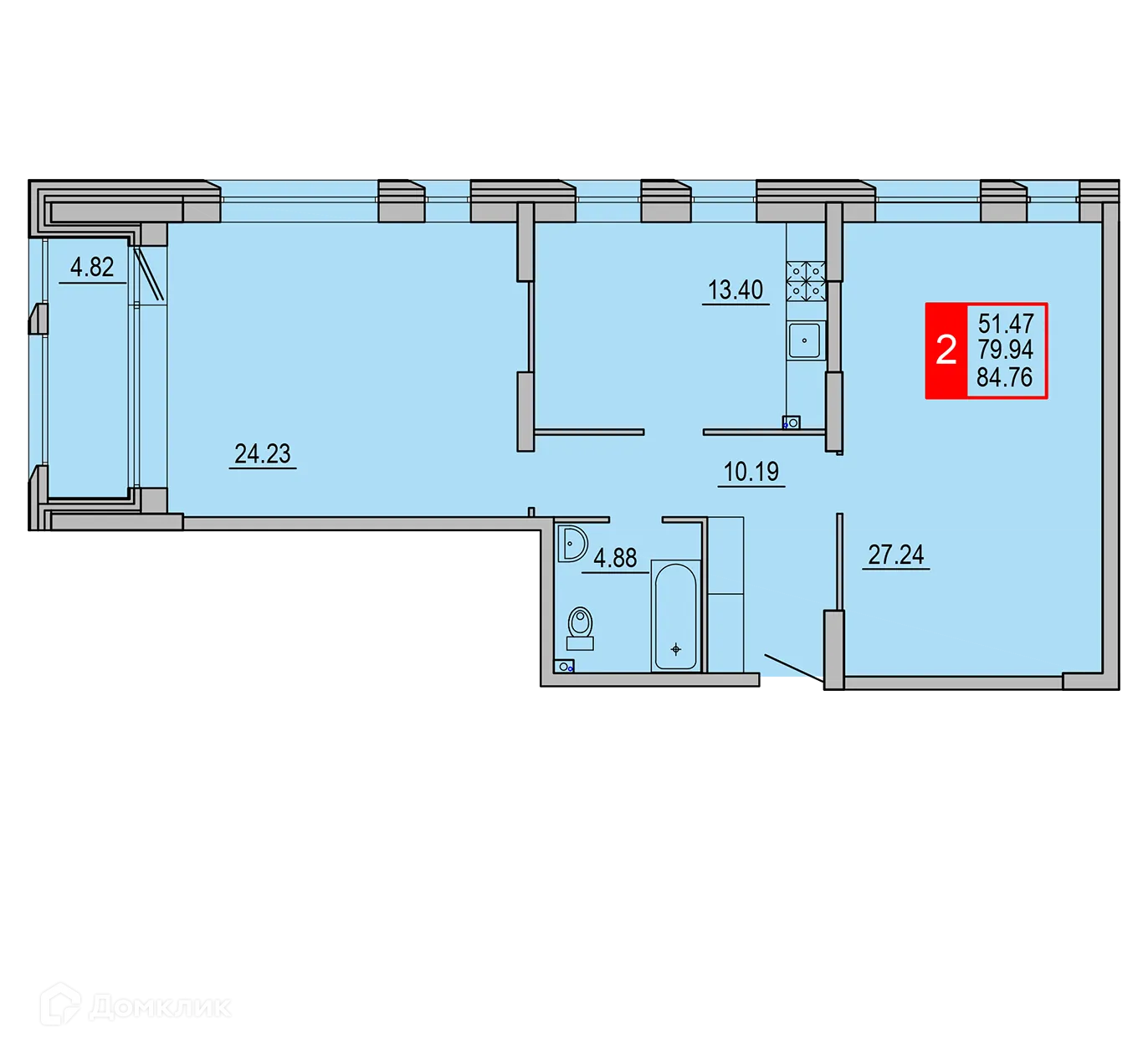 Фото квартиры в ЖК Заволжский Берег"