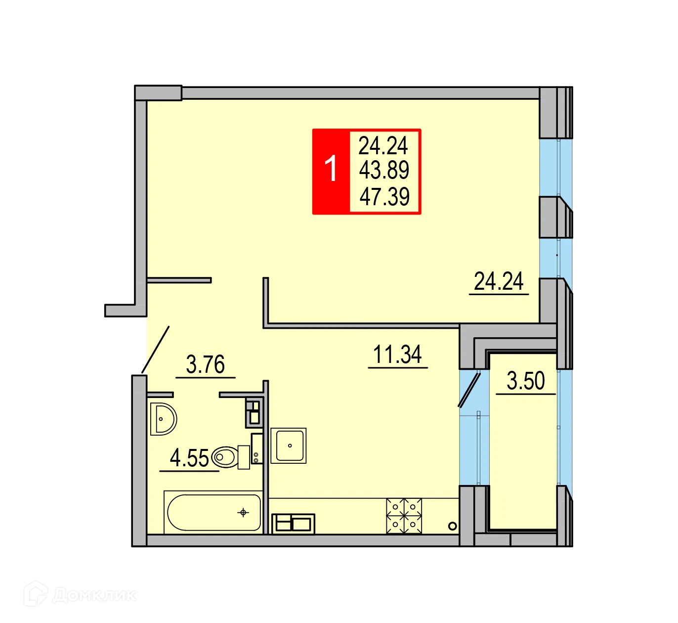 Фото квартиры в ЖК Заволжский Берег"
