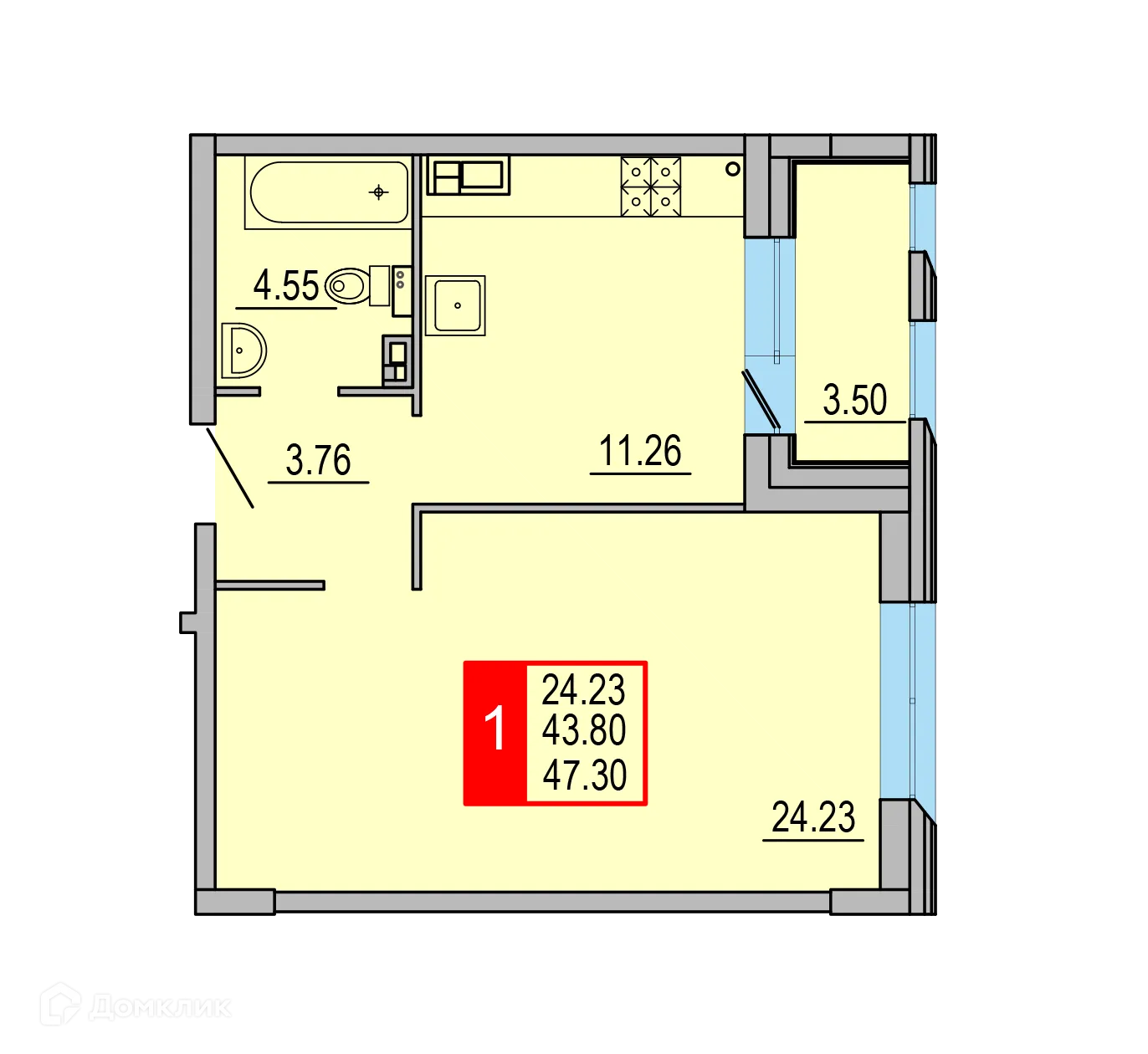 Фото квартиры в ЖК Заволжский Берег"