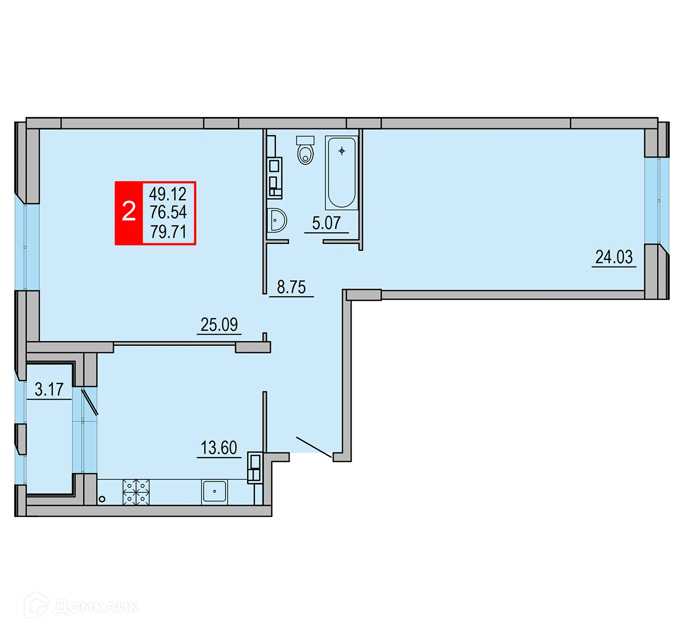 Фото квартиры в ЖК Заволжский Берег"