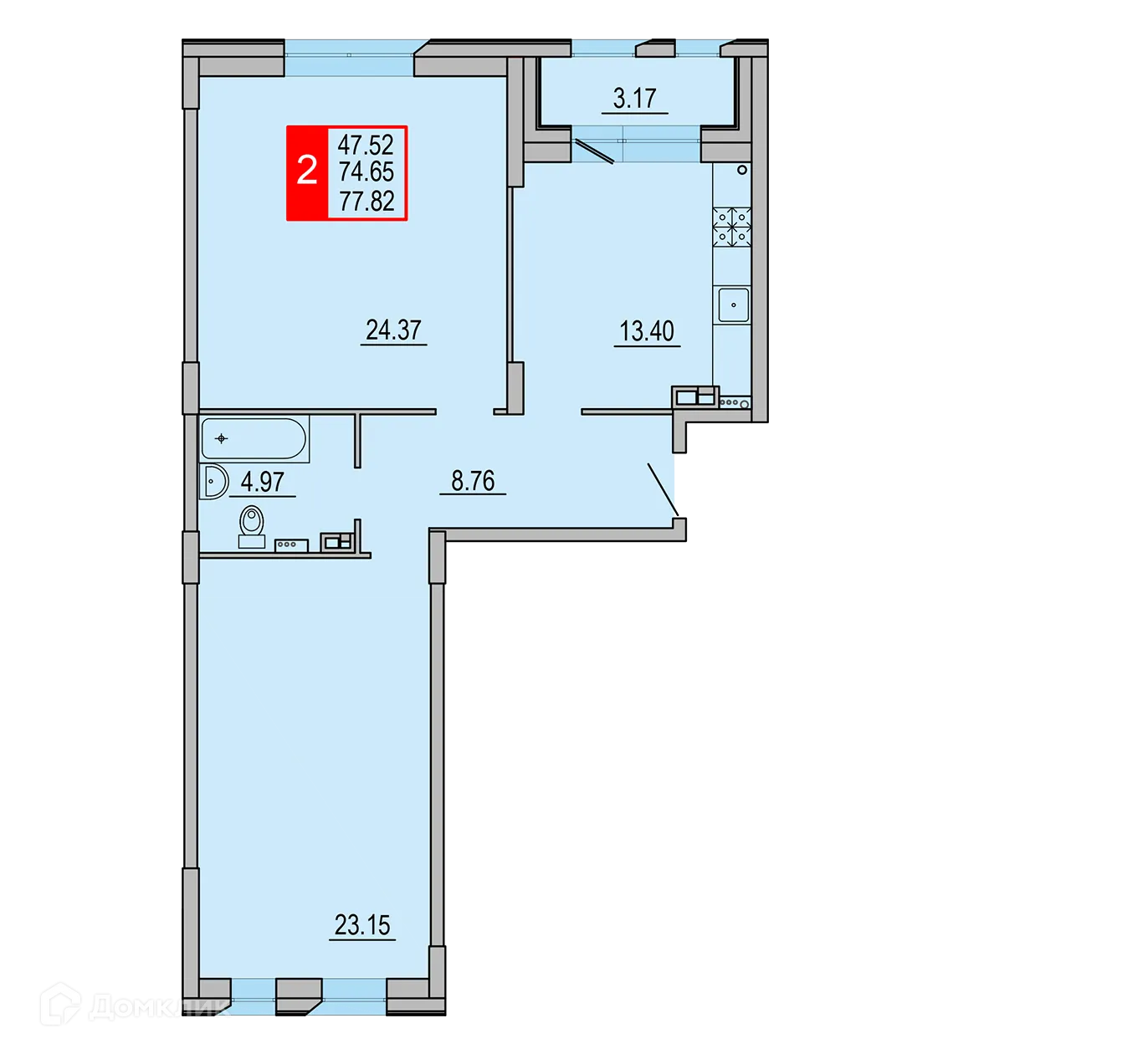 Фото квартиры в ЖК Заволжский Берег"