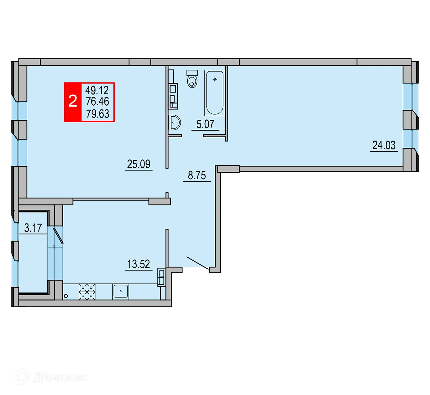 Фото квартиры в ЖК Заволжский Берег"
