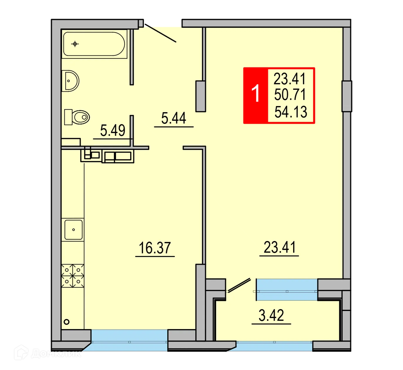 Фото квартиры в ЖК Заволжский Берег"