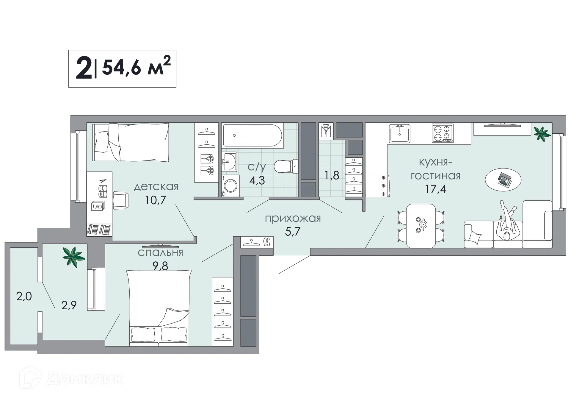 Фото квартиры в ЖК ТОТ